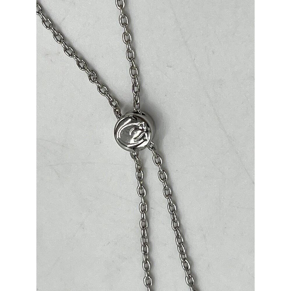 COACH Chubby‎ C Logo Crystal Charm Signature Women’s Slider Bolo Bracelet New - Picture 6 of 8
